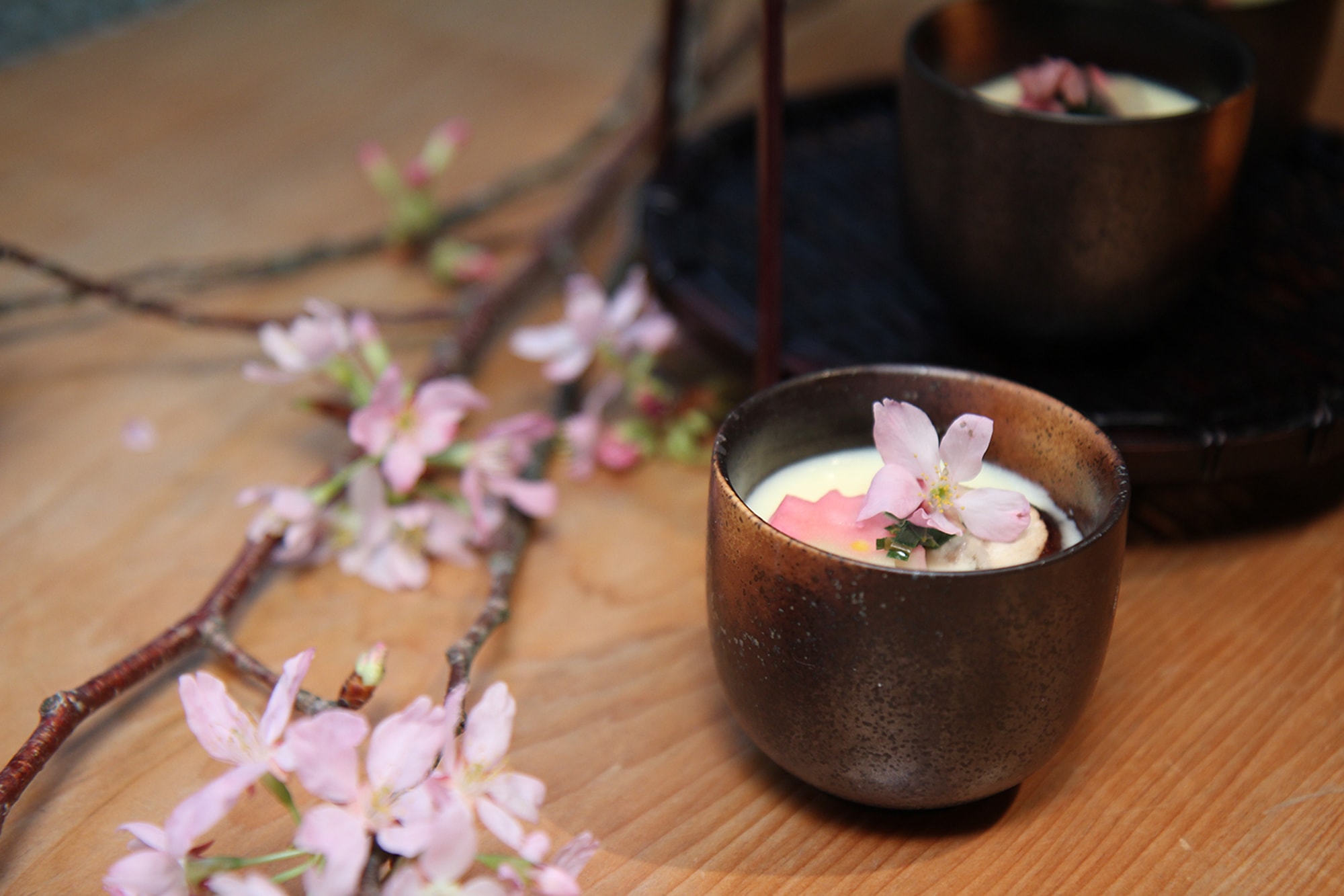 彩日本料理 - 櫻花茶碗蒸-min