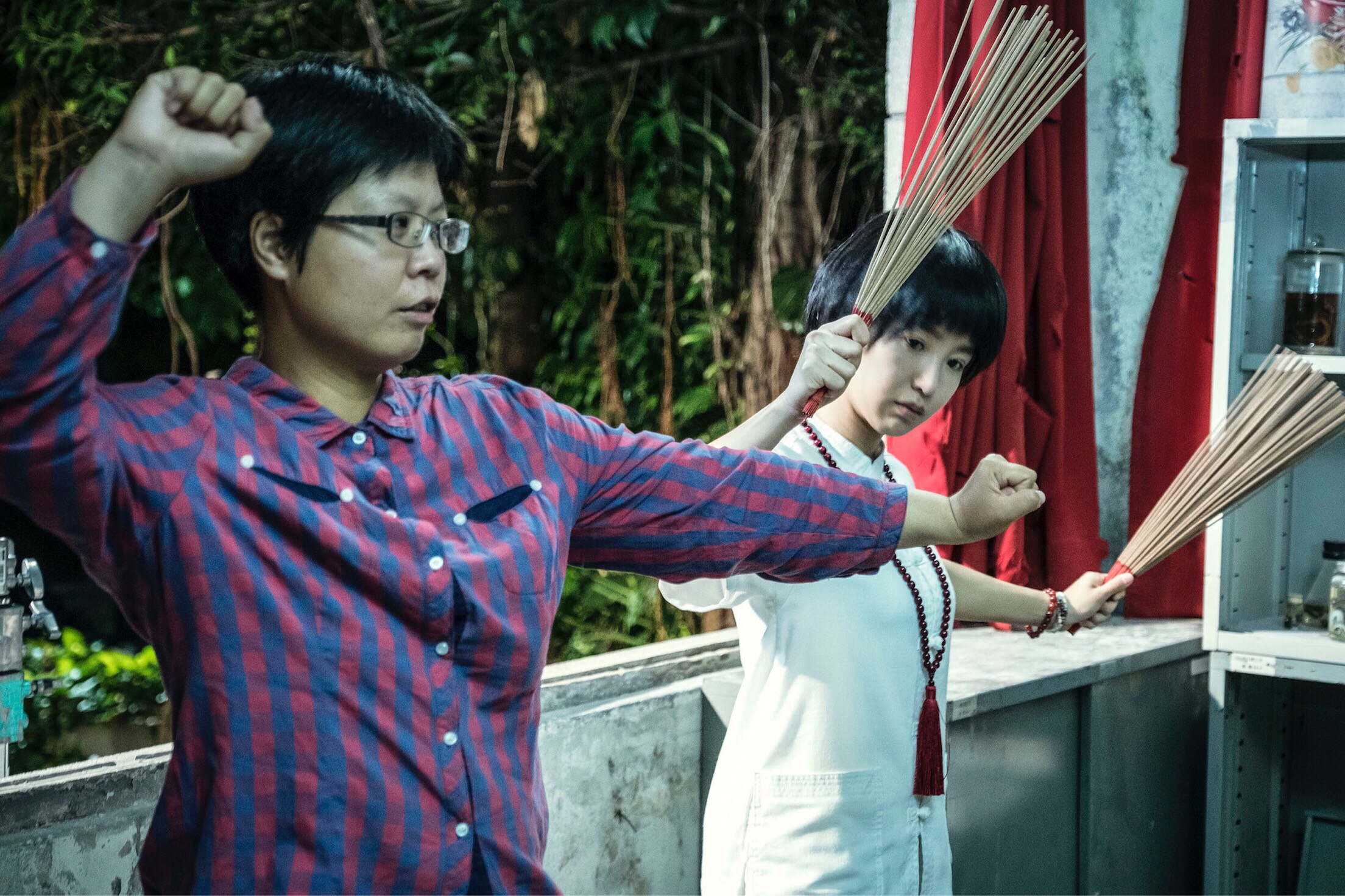 索非亞是郭書瑤的教練，也是《通靈少女》的「靈媒保鏢」。（HBO_Asia提供）
