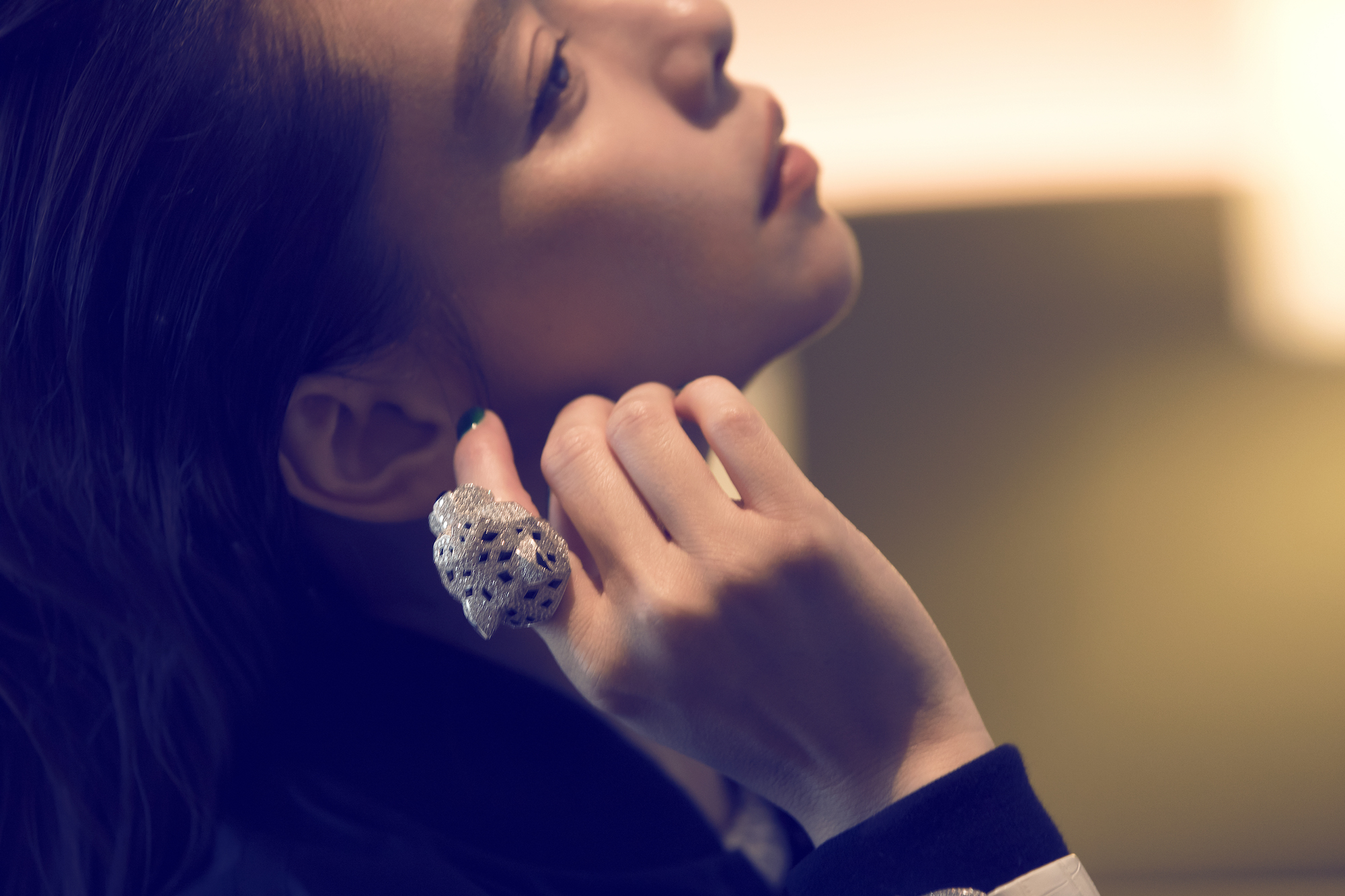 【圖5】Cartier美洲豹頂級珠寶系列鑽石戒指