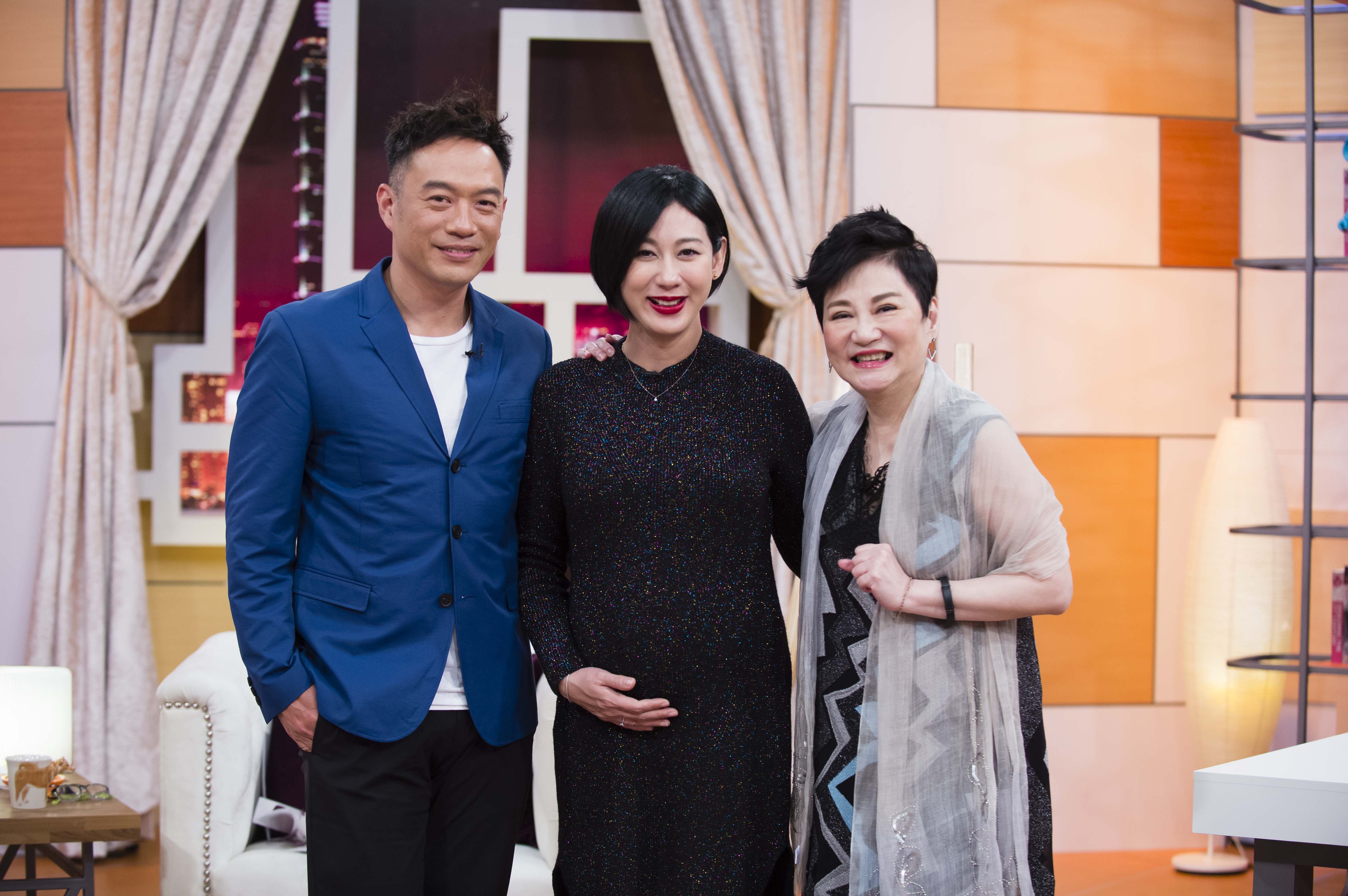 張翰偕懷孕8個月的林利霏上TVBS 56頻道《小燕有約》