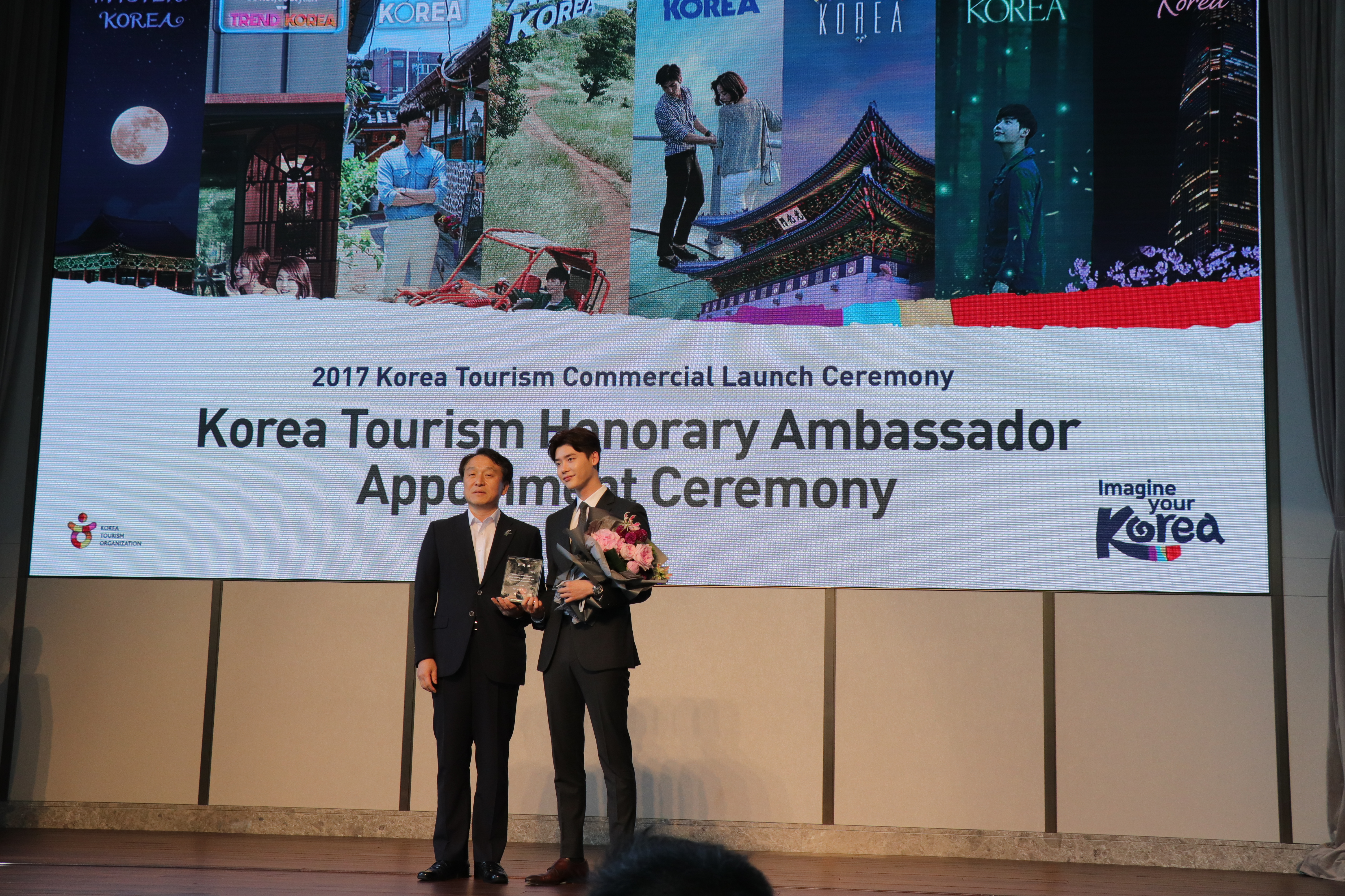 （圖一）「2017韓國觀光名譽宣傳大使授證儀式」今日於韓國首爾Signiel Hotel舉行。（徐力剛攝）