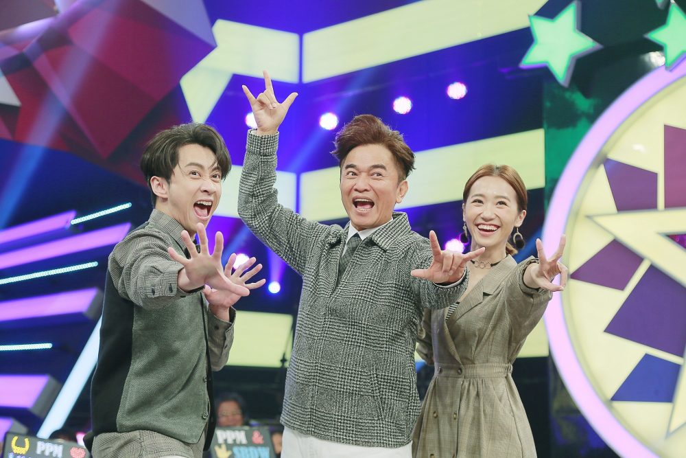 陳漢典（左起）、吳宗憲、Lulu一起主持《綜藝大熱門》。（資料照）