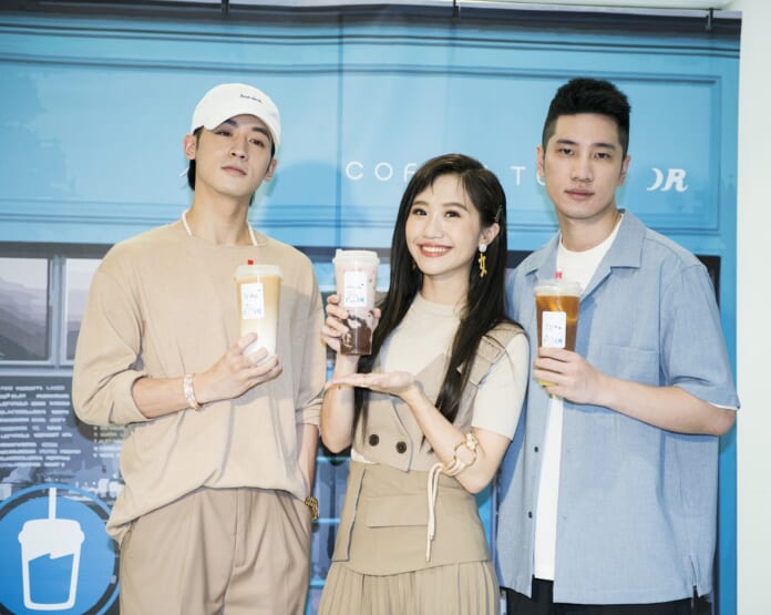 小樂（左起）、Lulu與陳銳合資300萬開店成績不俗。（coffee.tea.or提供）