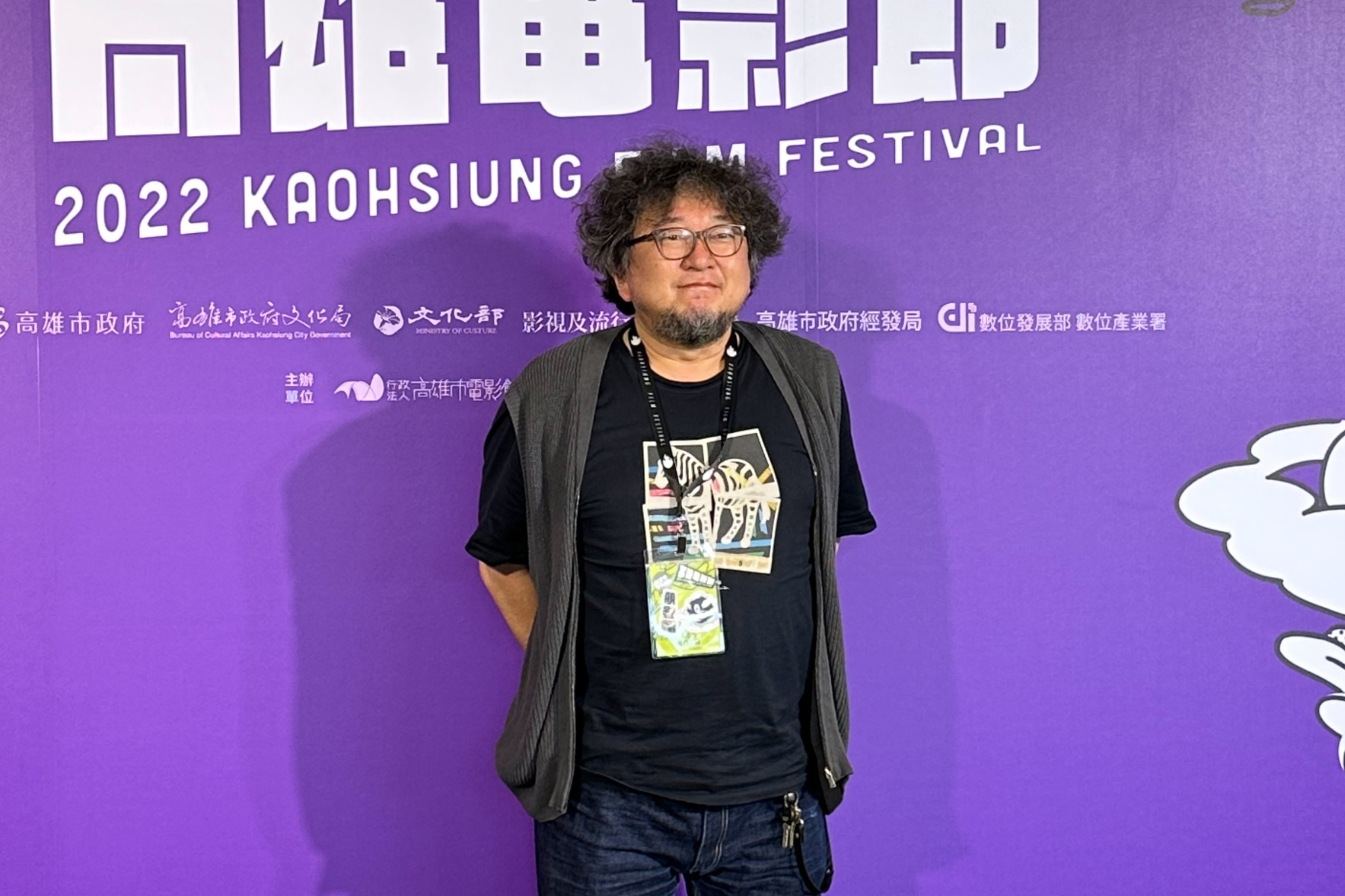 日本名導樋口真嗣出席高雄電影節國際講座。（讀者提供）