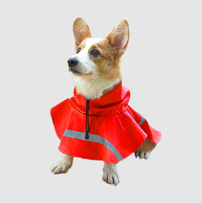 寵物反光斗篷雨衣，原價260-340元，特價189-229元。（樂天市場提供）