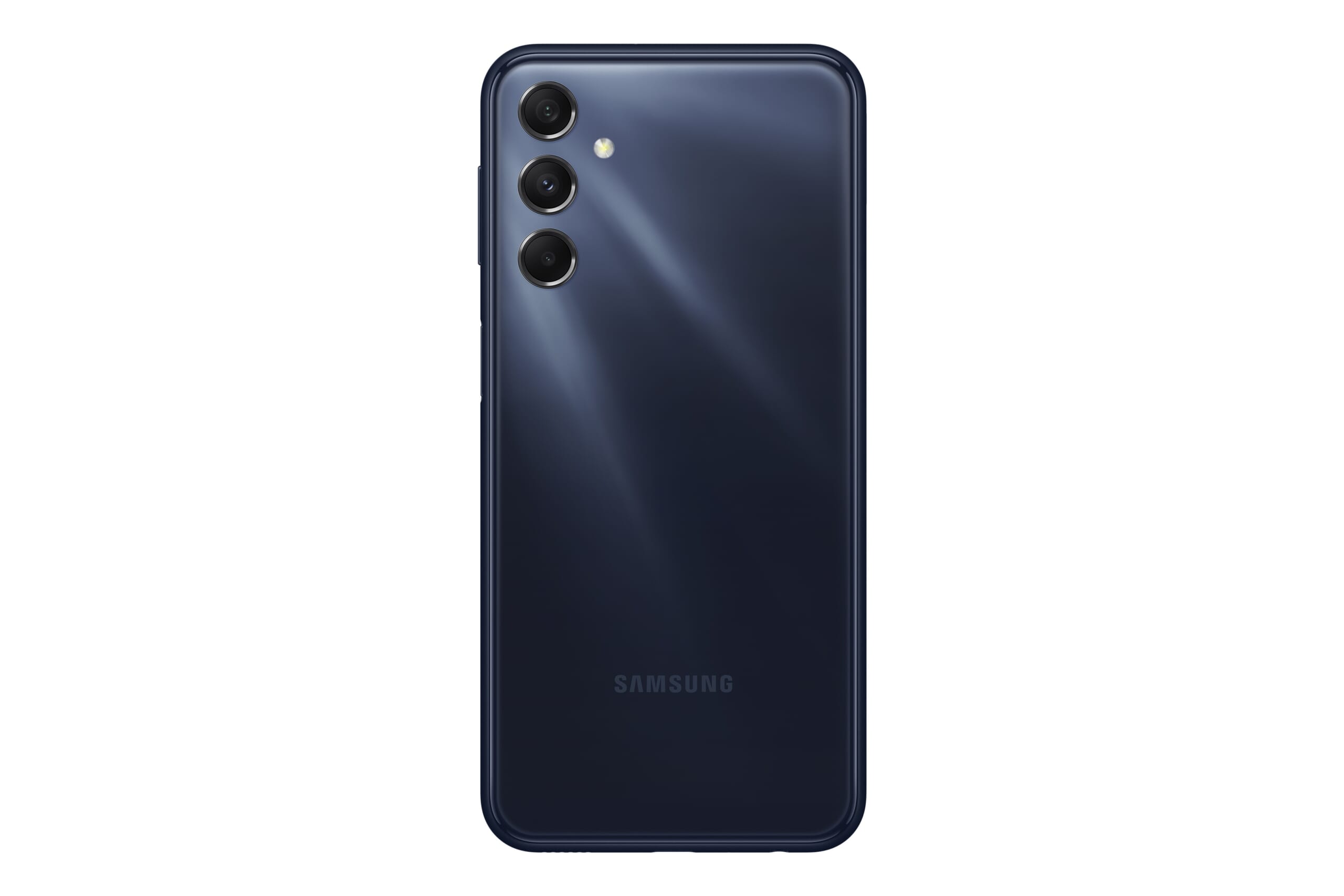 三星Galaxy M34 5G手機，深湖藍 。（三星提供／古明弘台北傳真）