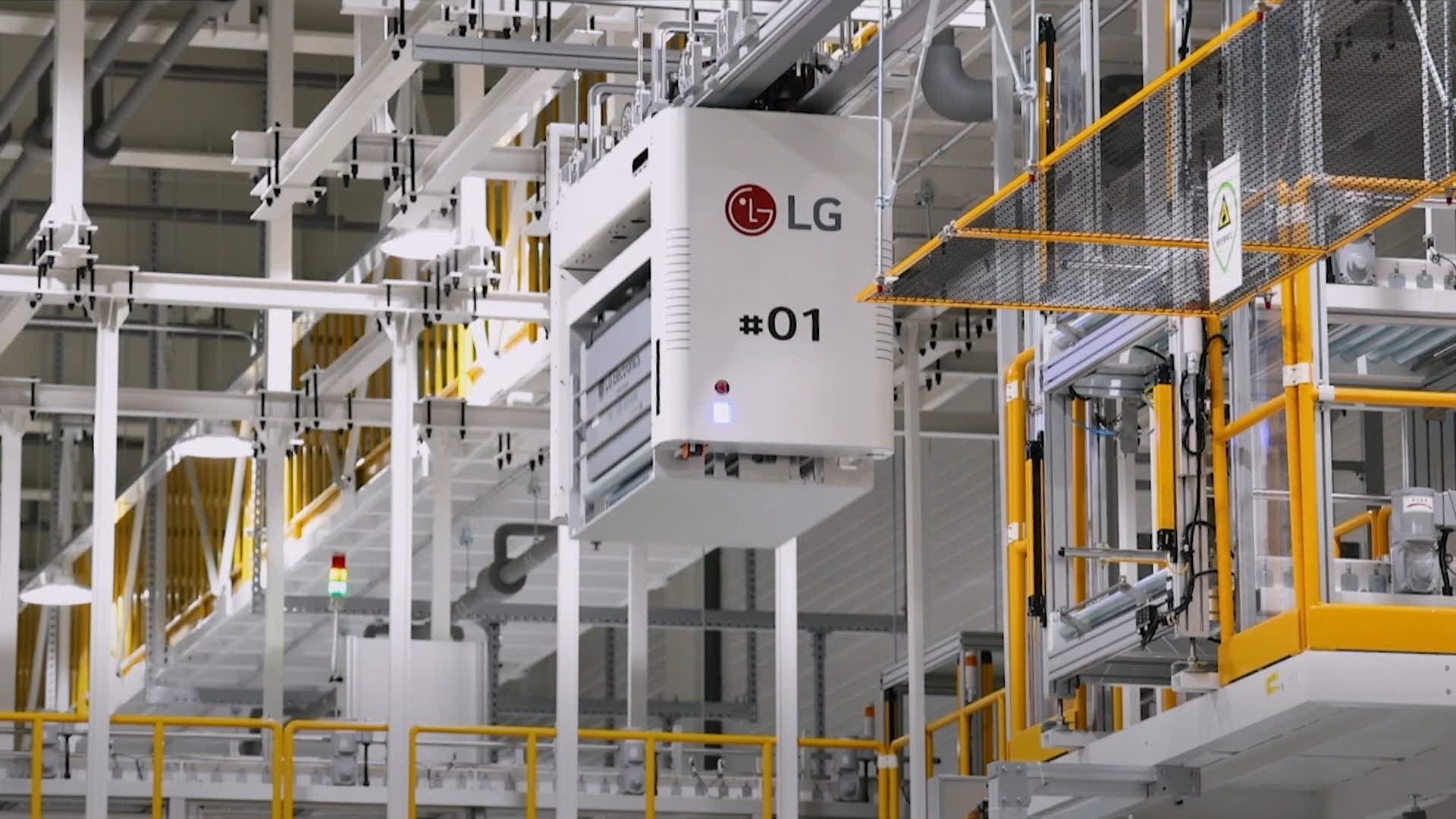 導入自動生產系統後，LG南昌的智慧園區每小時可生產260台冰箱。（LG提供／古明弘首爾傳真）