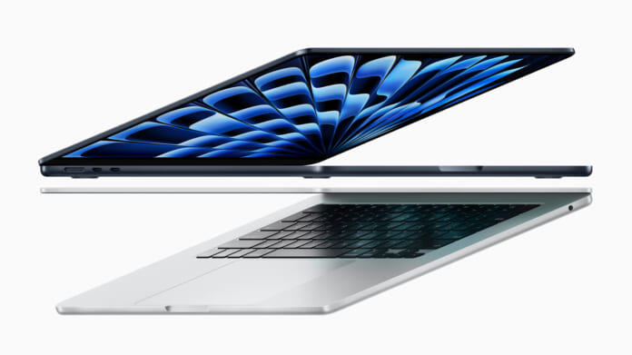 Apple發布全新13吋與15 吋 MacBook Air 搭載M3晶片，具備超便攜設計、高效能和滿足一天所需的電池續航力。（Apple提供／古明弘台北傳真）